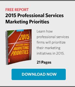 2015 Professional Services Marketing Priorities