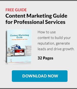 Free Guide: Content Marketing Guide for Professional Services